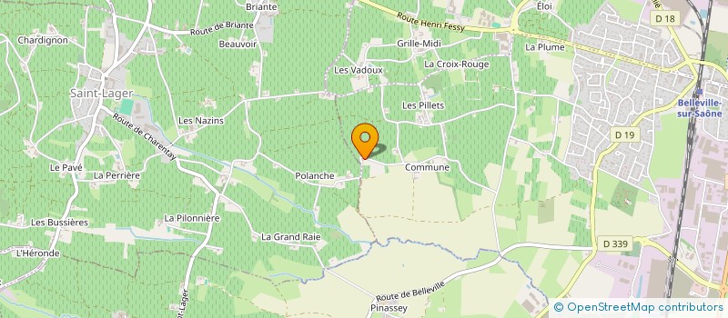 localisation de l'entreprise MAISON DALAIS à BELLEVILLE-EN-BEAUJOLAIS
