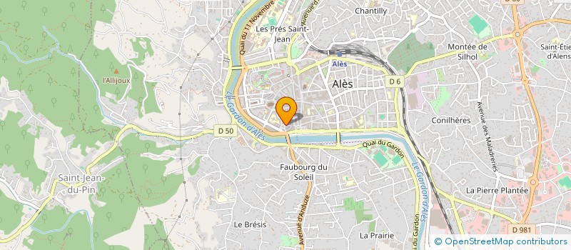 localisation de l'entreprise MAISON DE BARGAS  ALES