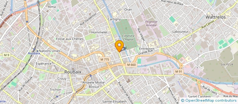 localisation de l'entreprise MAISON DE BEAUTE à ROUBAIX
