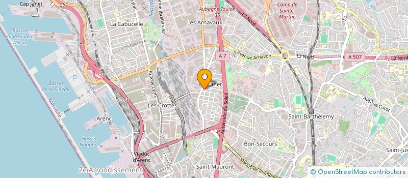 localisation de l'entreprise MAISON DE BEAUTE ET SPA CAPILLAIRE à MARSEILLE