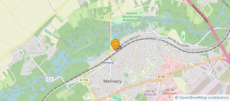 localisation de l'entreprise MAISON DE FAMILLE LES ETANGS à MENNECY