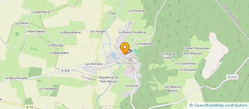 localisation de l'entreprise MAISON DE FRANCE PERCHE à LA CHAPELLE-MONTLIGEON