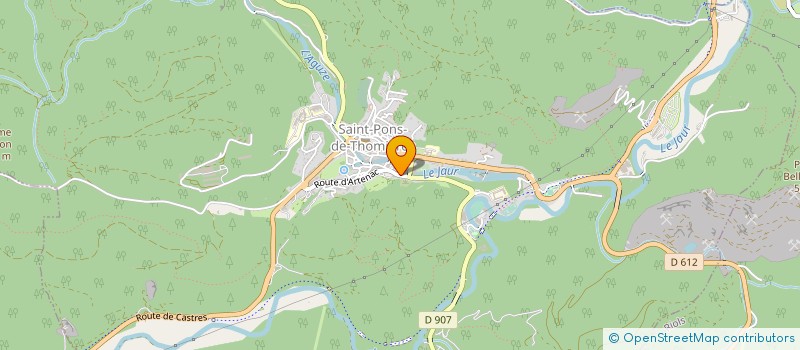 localisation de l'entreprise MAISON DE JEUNES CULTURE  SAINT-PONS-DE-THOMIERES