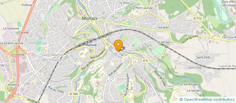 localisation de l'entreprise MAISON DE JEUNES ET LA CULTURE à MORLAIX