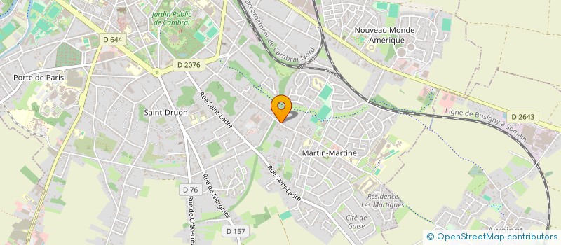 localisation de l'entreprise MAISON DE JEUNES LEO LAGRANGE  CAMBRAI