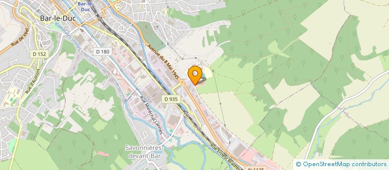 localisation de l'entreprise MAISON DE L'ALIMENTATION - MEUSE ALIMENTATION QUALITE à BAR-LE-DUC