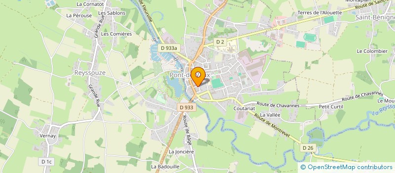 localisation de l'entreprise MAISON DE L'AMOUR  PONT-DE-VAUX