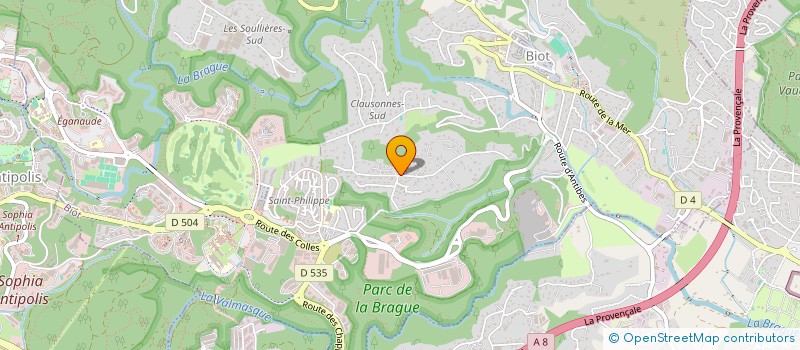 localisation de l'entreprise MAISON DE L'ART THERAPIE  BIOT