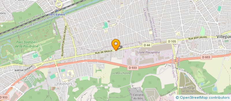 localisation de l'entreprise MAISON DE L'AUTO  VAUJOURS