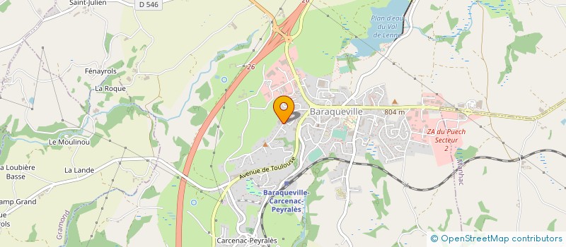 localisation de l'entreprise MAISON DE L'AVEYRON  BARAQUEVILLE