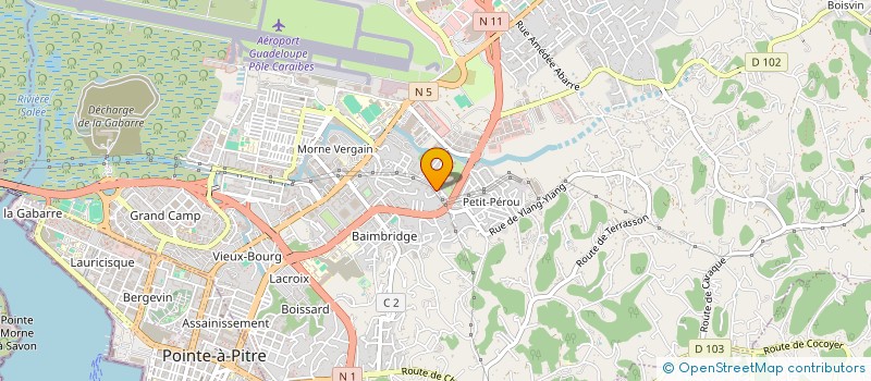 localisation de l'entreprise MAISON DE L'ECONOMIE SOCIAL ET SOLIDAIRE  LES ABYMES