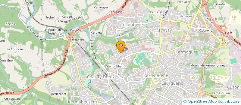 localisation de l'entreprise MAISON DE L'ELEVAGE DU FINISTERE à QUIMPER