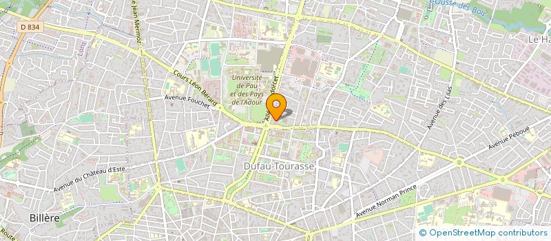 localisation de l'entreprise MAISON DE L'ELEVAGE IDENTIFICATION à PAU