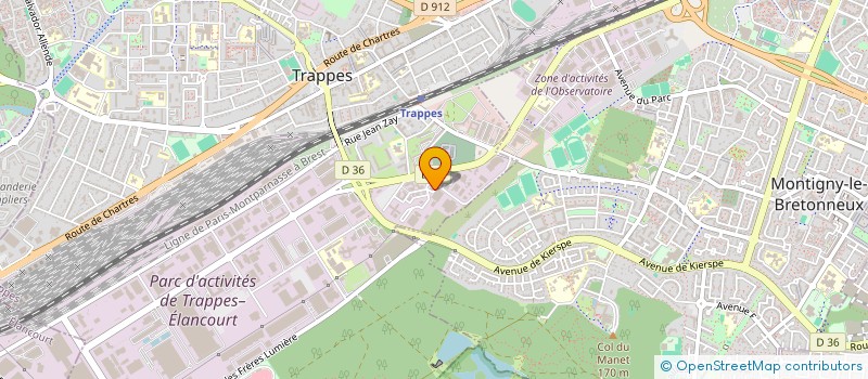 localisation de l'entreprise MAISON DE L EMPLOI DE L AGGLOMERATION SAINT QUENTIN EN YVELINES à TRAPPES