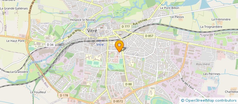 localisation de l'entreprise MAISON DE L EMPLOI DE L ENTREPRISE ET DE LA FORMATION DU PAYS DE VITRE PORTE DE BRETAGNE à VITRE