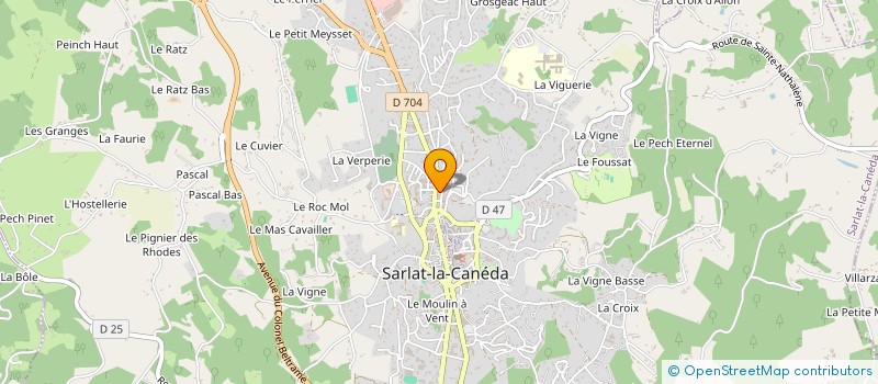 localisation de l'entreprise MAISON DE L'EMPLOI DU PERIGORD NOIR à SARLAT-LA-CANEDA