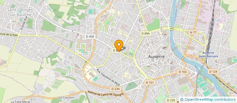 localisation de l'entreprise MAISON DE L'EMPLOI ET DE LA FORMATION DE L'AUXERROIS à AUXERRE