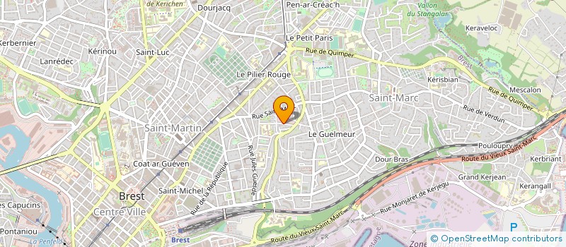 localisation de l'entreprise MAISON DE L'EMPLOI ET DE LA FORMATION PROFESSIONNELLE PAYS DE BREST à BREST