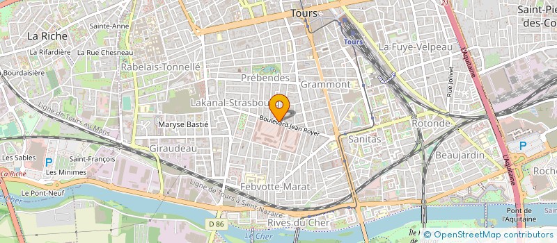 localisation de l'entreprise MAISON DE L'EUROPE DE TOURS à TOURS