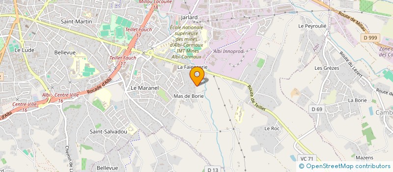 localisation de l'entreprise MAISON DE L'EUROPE DU TARN  ALBI