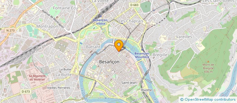 localisation de l'entreprise MAISON DE L'EUROPE EN BOURGOGNE-FRANCHE-COMTE à BESANCON