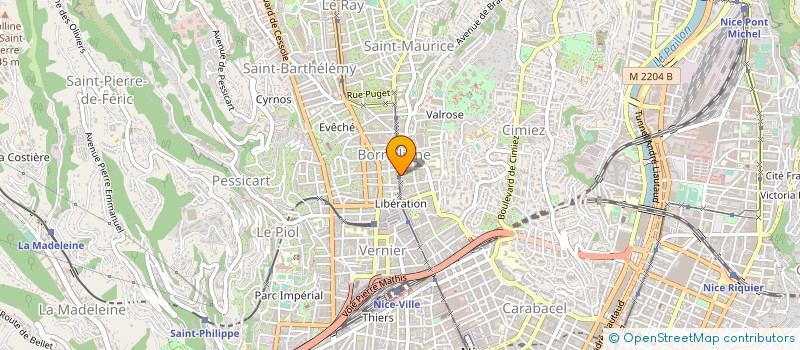 localisation de l'entreprise MAISON DE L'IMMOBILIER à NICE