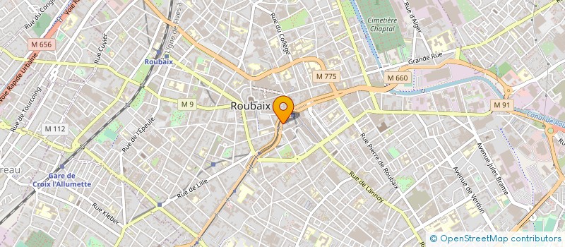 localisation de l'entreprise MAISON DE L'INITIATIVE ET DE L'EMPLOI DU ROUBAISIS à ROUBAIX