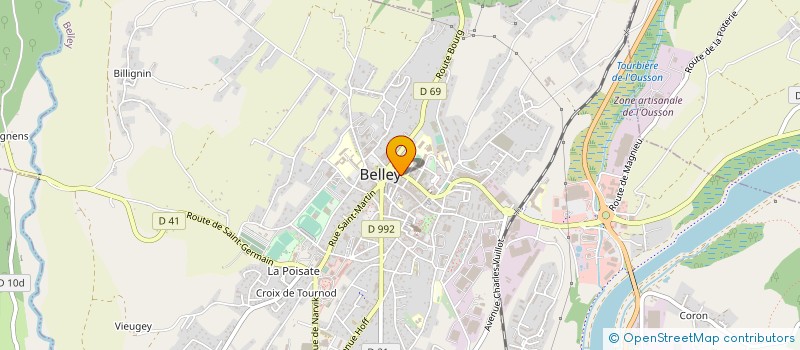 localisation de l'entreprise MAISON DE L'ORTHOPEDIE  BELLEY