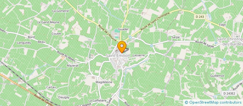 localisation de l'entreprise MAISON DE LA COMMANDERIE  SAINT-EMILION