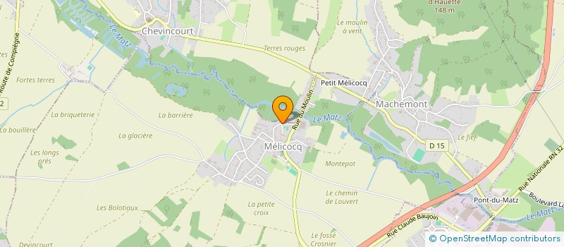 localisation de l'entreprise MAISON DE LA COMPTA  MELICOCQ