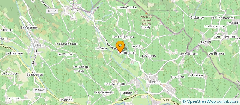 localisation de l'entreprise MAISON DE LA DIME  JULIENAS