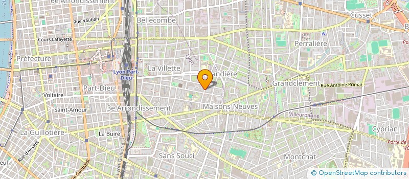 localisation de l'entreprise MAISON DE LA FRANCOPHONIE  LYON 3EME