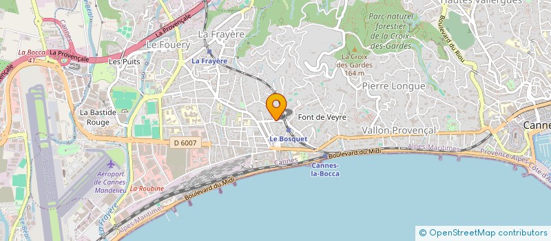 localisation de l'entreprise MAISON DE LA FRITE à CANNES
