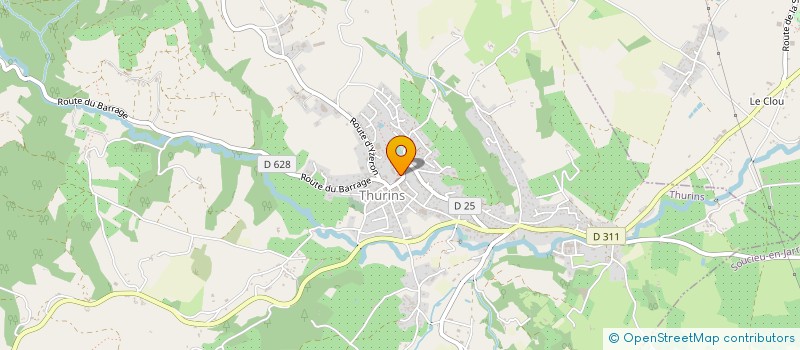 localisation de l'entreprise MAISON DE LA MUSIQUE DE THURINS  THURINS