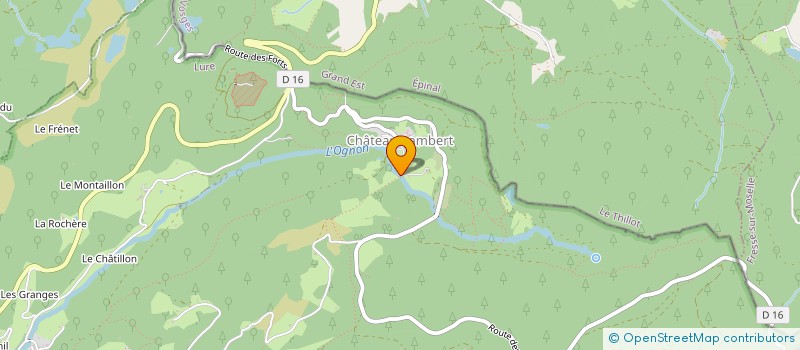 localisation de l'entreprise MAISON DE LA NATURE DES VOSGES SAONOISES  HAUT-DU-THEM-CHATEAU-LAMBERT