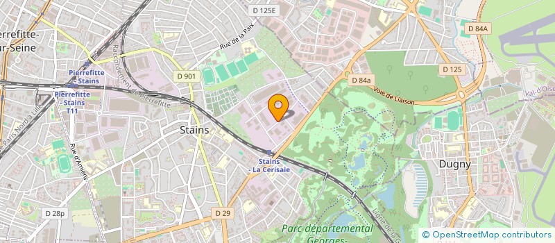 localisation de l'entreprise MAISON DE LA PEINTURE à STAINS