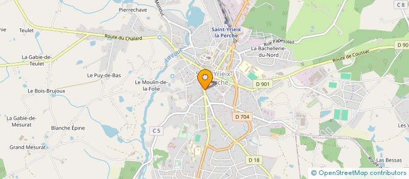 localisation de l'entreprise MAISON DE LA PISCINE 24 à SAINT-YRIEIX-LA-PERCHE