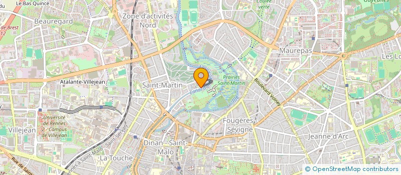 localisation de l'entreprise MAISON DE LA POESIE  RENNES