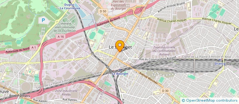 localisation de l'entreprise MAISON DE LA ROSE à LE BOURGET
