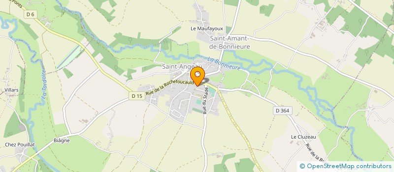 localisation de l'entreprise MAISON DE LA SANTE DE SAINT ANGEAU à VAL-DE-BONNIEURE