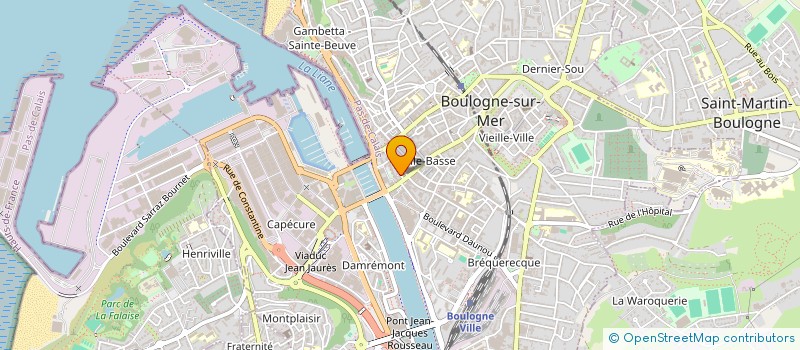localisation de l'entreprise MAISON DE LA SOLIDARITE  BOULOGNE-SUR-MER