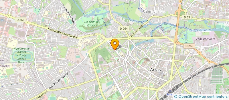 localisation de l'entreprise MAISON DE LA SOLIDARITE à ARRAS