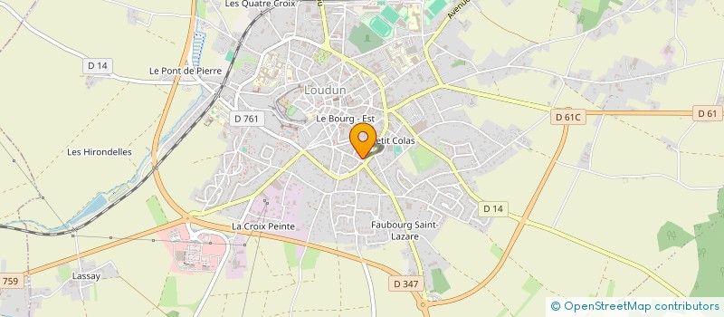 localisation de l'entreprise MAISON DE LYCEENS  LYCEE GUY CHAUVET  LOUDUN