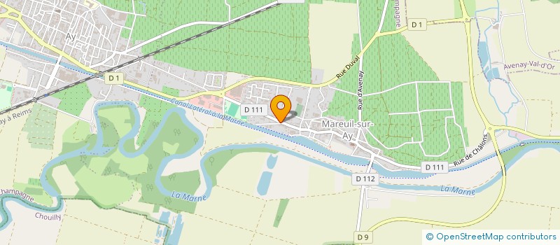 localisation de l'entreprise MAISON DE MAREUIL-SUR-AY, SECTION BILLARD DE MAREUIL CBM  AY-CHAMPAGNE