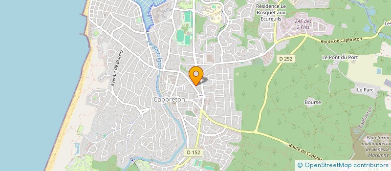 localisation de l'entreprise MAISON DE PLAGE  CAPBRETON