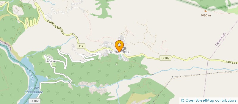 localisation de l'entreprise MAISON DE PRODUITS DE PAYS DES GORGES DU VERDON  CASTELLANE