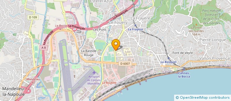 localisation de l'entreprise MAISON DE PROVENCE à CANNES