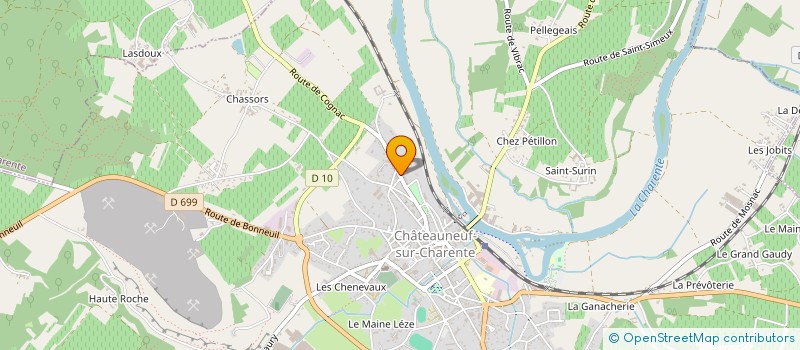 localisation de l'entreprise MAISON DE PUYSEGUR à CHATEAUNEUF-SUR-CHARENTE