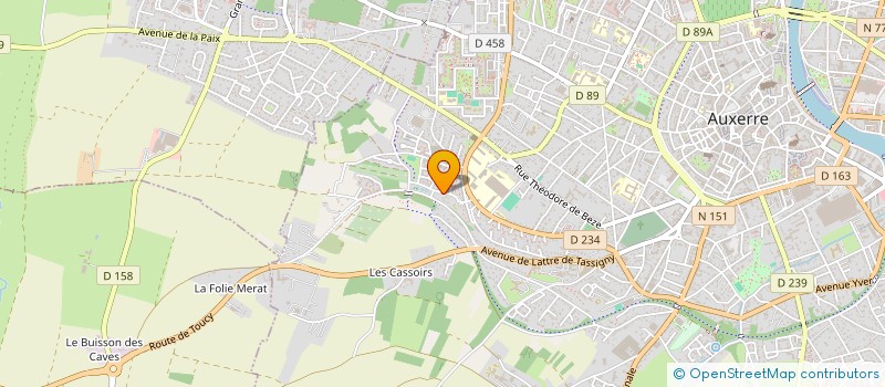 localisation de l'entreprise MAISON DE QUARTIER DES BRICHERES à AUXERRE
