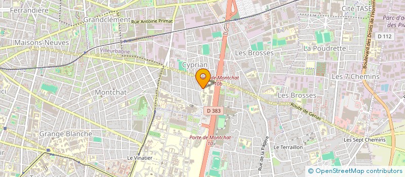 localisation de l'entreprise MAISON DE QUARTIER DES GENETS à BRON